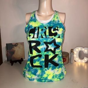 Girls Rock Tie Dye Tank Top